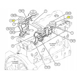 Cat 428 variklio laikiklis 6y9915