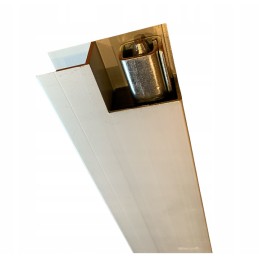 H500 aliuminio šoninė vertikali spyna, plz rankenos