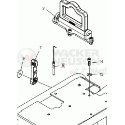 Wacker droselio trosas 0125348 originalus