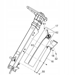 Wacker dpu 6555 droselio trosas, originalus, naujo tipo