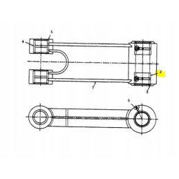 Cat ekskavatoriaus kaušo jungties įvorė