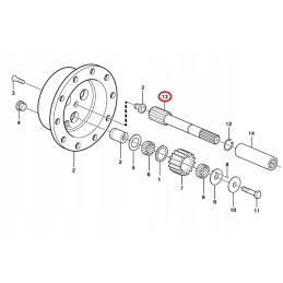 Volvo bl71 galinės ašies palydovinis velenas 11709379