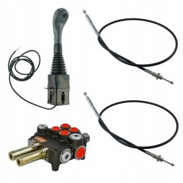 Hidraulinis skirstytuvas 80l, vairasvirtė, sukamas trosas