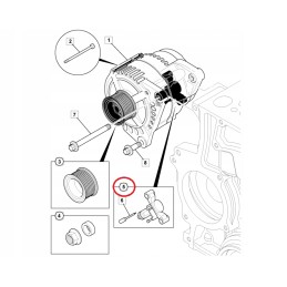 Generatoriaus reguliatorius jcb 3cx su 2 varžtais 714 40313