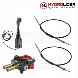 Hidraulinis skirstytuvas 80l, vairasvirtė, sukamas trosas