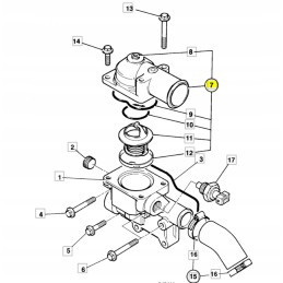 Termostatas su korpusu cva ekskavatoriaus teleskopinis krautuvas jcb