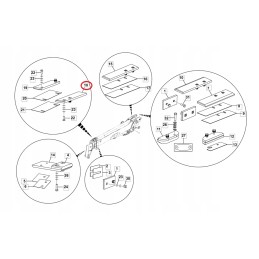 Skaidrių slydimo prailginimas jcb telescopic 331 17569