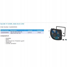 Radiatoriaus ventiliatorius tt 11 asa 0257 AG asa 0367