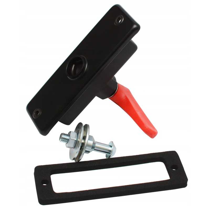 Atlenkiama lango rankena duryse