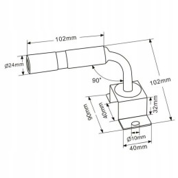 Blykstės tvirtinimo kaiščio čiaupo tipas o