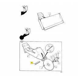 JCB ekskavatoriaus krautuvo kaušo kaištis