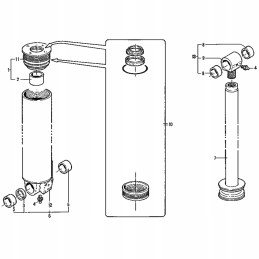 Pm krano hidraulinio cilindro sandarikliai
