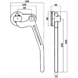 Kipra savivarčio kėbulo šono užraktas, dešinėje