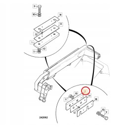 JCB 294 00272 teleskopinio krautuvo prailginimo sklendė