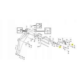 Volvo ekskavatoriaus krautuvo jungties kaištis