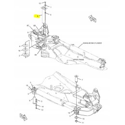 Tailstock pin cat mini ekskavatorius 302 5c cva