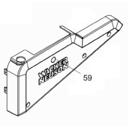 Wacker dpu variklio šoninio dangčio įvorė 0103976