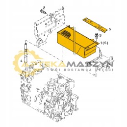 Variklio alyvos aušintuvas volvo l20f l25f l28f