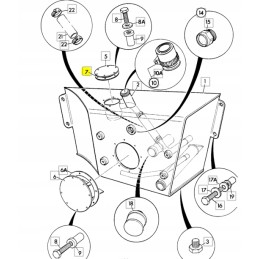 JCB hidraulinio filtro tarpiklis
