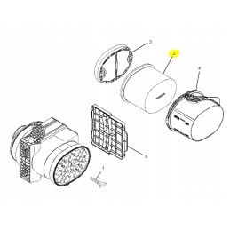 Originalus Cat ekskavatoriaus d serijos oro filtras