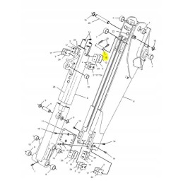 CVA tvirtinimo kaištis kačių ekskavatoriniam krautuvui