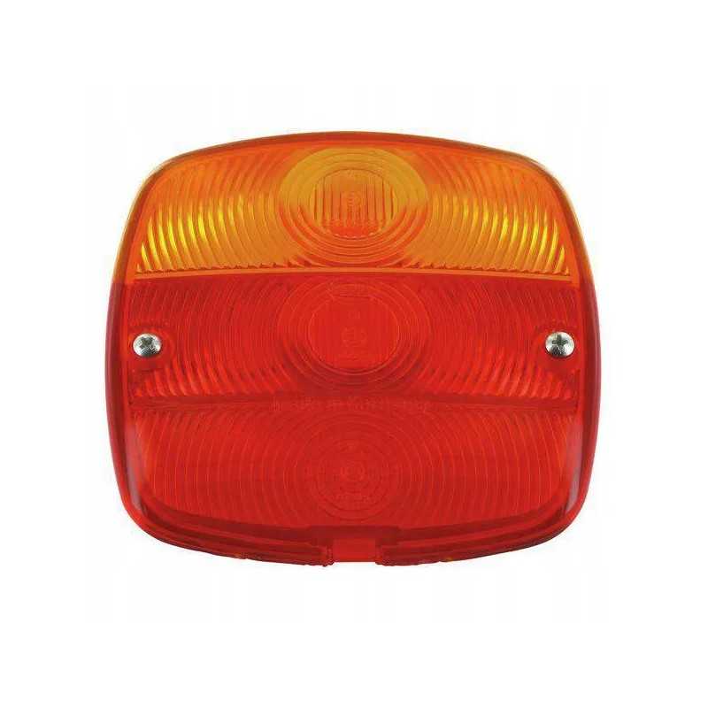 Raudonai oranžinis lempos gaubtas