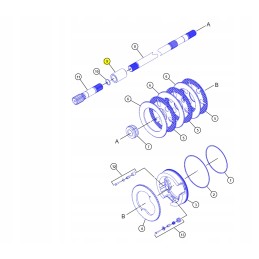 Bushing fight galinės ašies kačių ekskavatorius-krautuvas