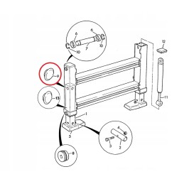 Viršutinis stabilizatorius jcb 3cx 6 5mm 331 20552