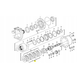Stabdžių diskas cva volvo 11705008 ekskavatoriaus mini krautuvas