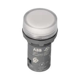 Balta LED 22mm 24v plokščia valdymo lempa