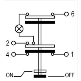 Apvalus stovėjimo šviesos jungiklis
