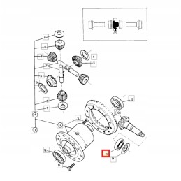 JCB 907 09000 OEM Timken atakos guolio guolis