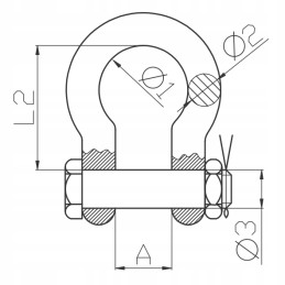 Omega 25t apvalūs pančiai su 6 klasės apsauga