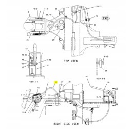 Cat ekskavatoriaus krautuvo svirties užrakto kabelis