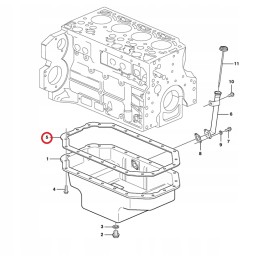 Alyvos kasetės tarpiklis volvo bl61 bl71 20460021