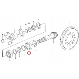 Kovinis guolis galinė ašis Volvo 11709298