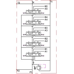 Hidraulinis skirstytuvas 5s 80l 5xa1 badestnost