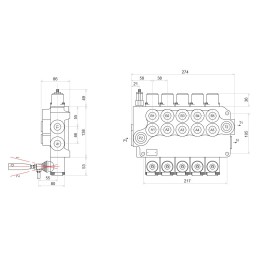 Hidraulinis skirstytuvas 5s 80l 5xa1 badestnost
