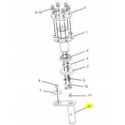 Kaištis 38x145 jungtinis krautuvas kat