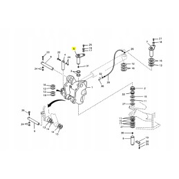 Kaiščio 70x155 strėlės cilindras, skirtas Volvo mini ekskavatoriui