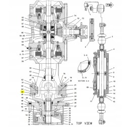 Priekinės ašies sandariklis cat 428 originalus
