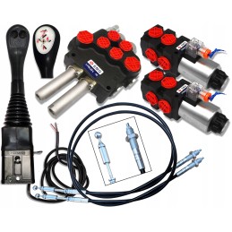 4 sekcijų rinkinys apvalus 80l vairasvirtė 2p laidai 1 5m