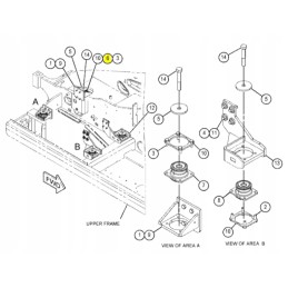 Variklio laikiklis skirtas Cat M313 Sera DC ekskavatoriui
