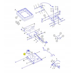 Katės ekskavatorinio krautuvo sėdynės pagalvėlė 428 950 cva