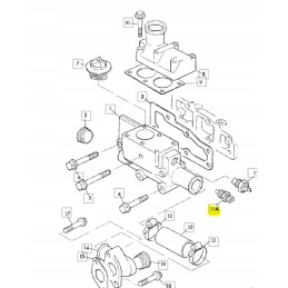 Vandens temperatūros jutiklis JCB ekskavatoriniam krautuvui