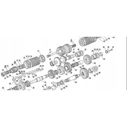 Manitou pavarų dėžės stūmoklio sandariklis 109624