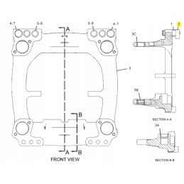 Metalinis slydimas galinio svirties rėmo perkėlimui kat