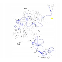 Rankinio užrakto trosas cva ekskavatorinis krautuvas kat