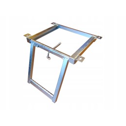 1 laiptelio kopėčios, cinkuotos, sulankstytos po grindimis