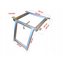 1 laiptelio kopėčios, cinkuotos, sulankstytos po grindimis